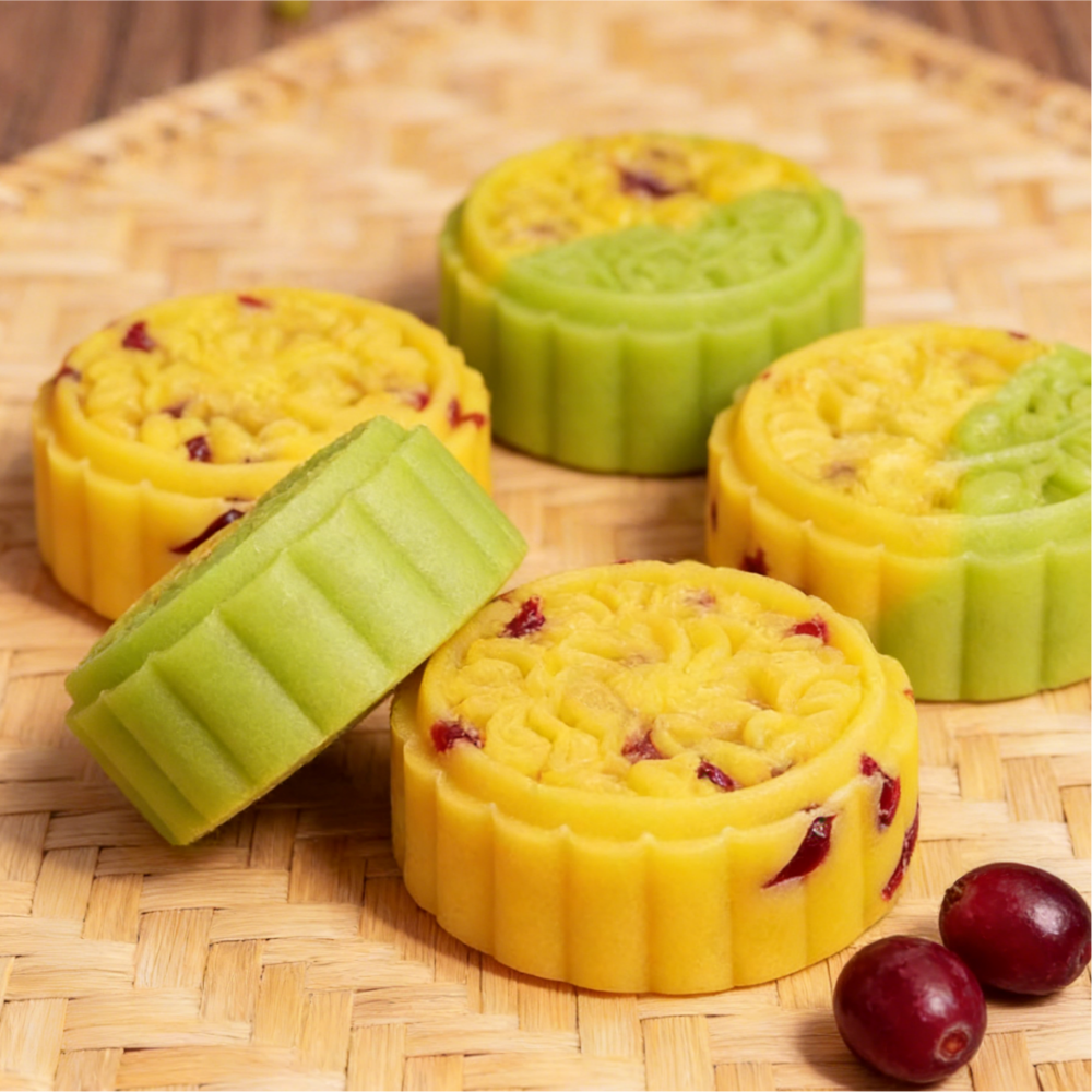 11.09oz(Includes ten packages) Cranberry flavor smoothie Bean paste cake,Party Snacks