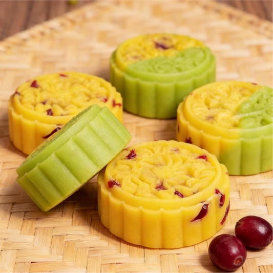 11.09oz(Includes ten packages) Cranberry flavor smoothie Bean paste cake,Party Snacks