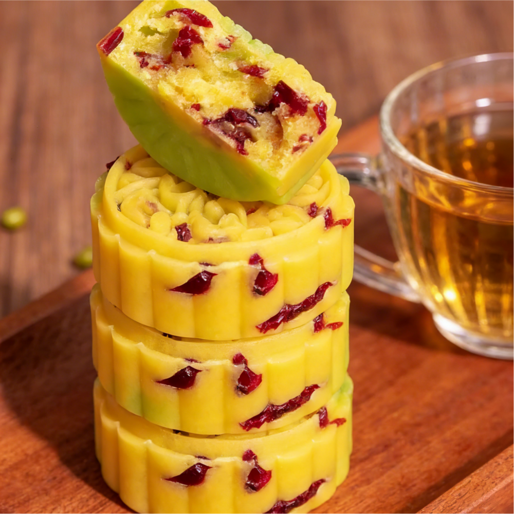 11.09oz(Includes ten packages) Cranberry flavor smoothie Bean paste cake,Party Snacks