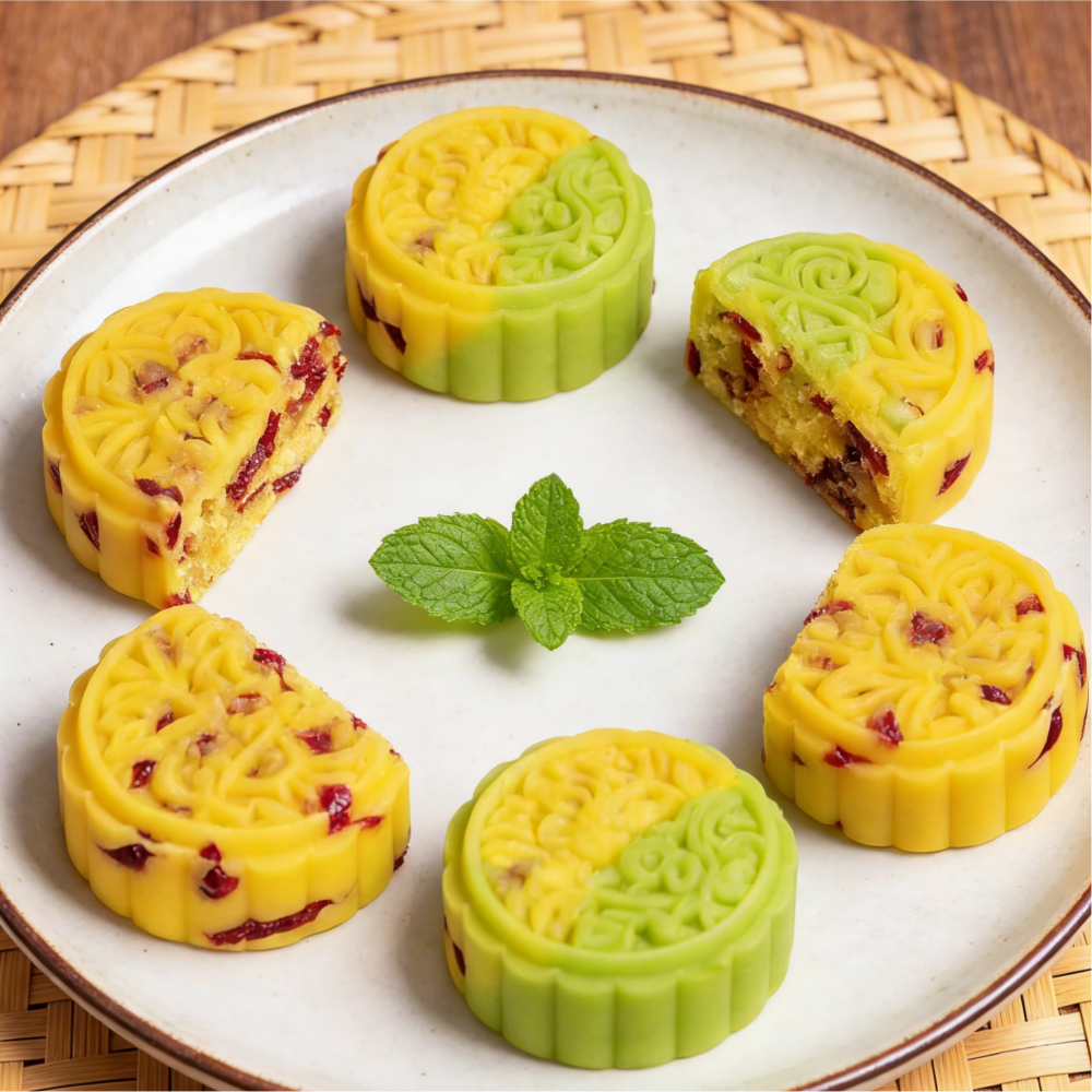 11.09oz(Includes ten packages) Cranberry flavor smoothie Bean paste cake,Party Snacks