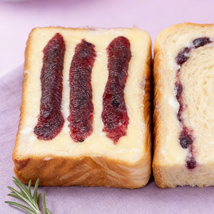 1.01LB [Squirrel Xiaobu] Milk Cap Toast,Two flavors,Toast Topped with Jam, Soft Bread with Sweet & Fruity Flavors, Fun Snack for Kids' Breakfast or Tea Time