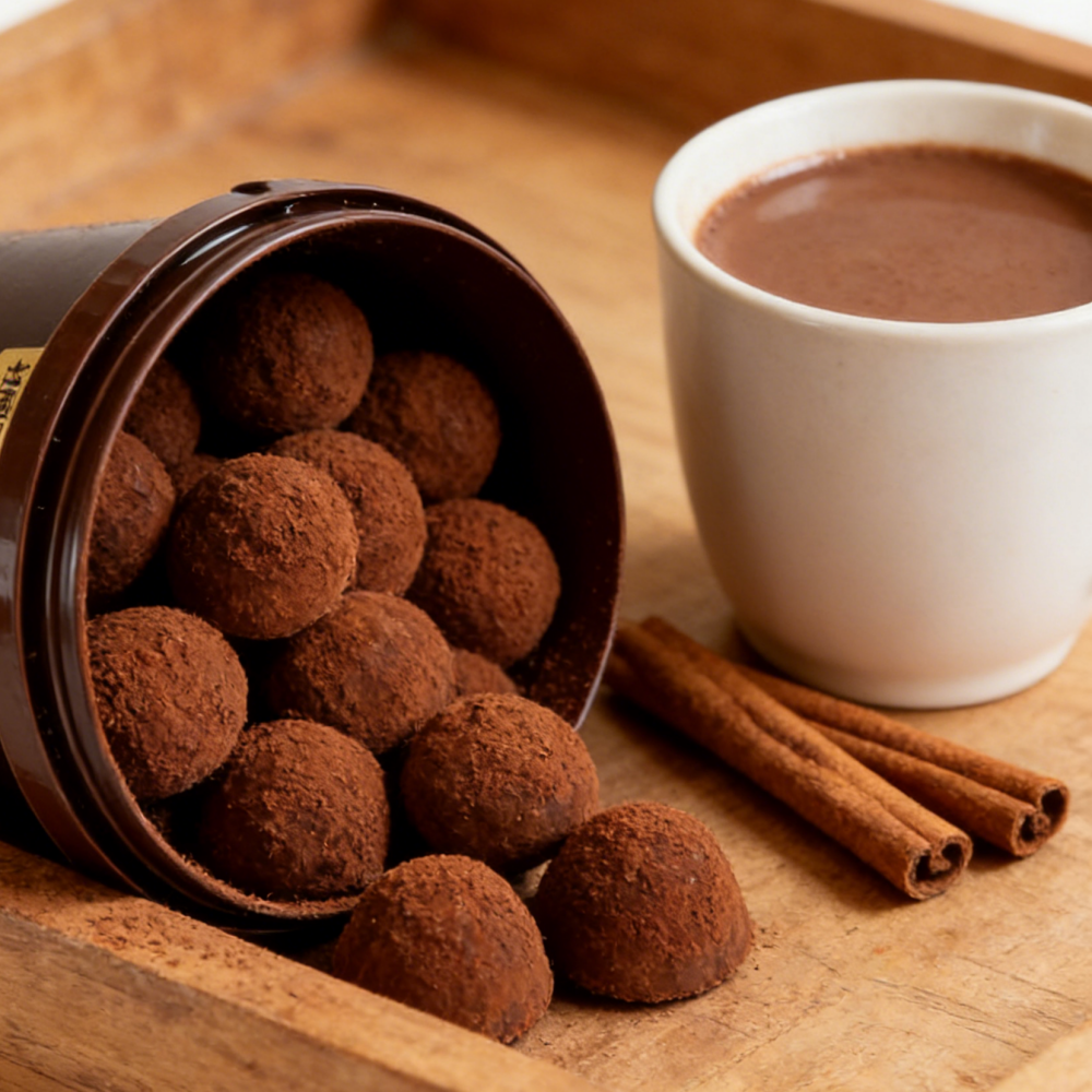 4.23oz/1bag Truffle-shaped cocoa butter substitute chocolate,Party Snacks