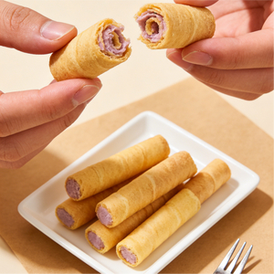 14.11oz/1bag Taro Milk Egg Roll Crispy,Party Snacks