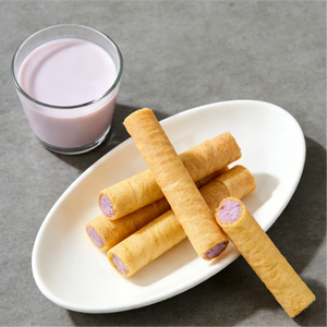 14.11oz/1bag Taro Milk Egg Roll Crispy,Party Snacks