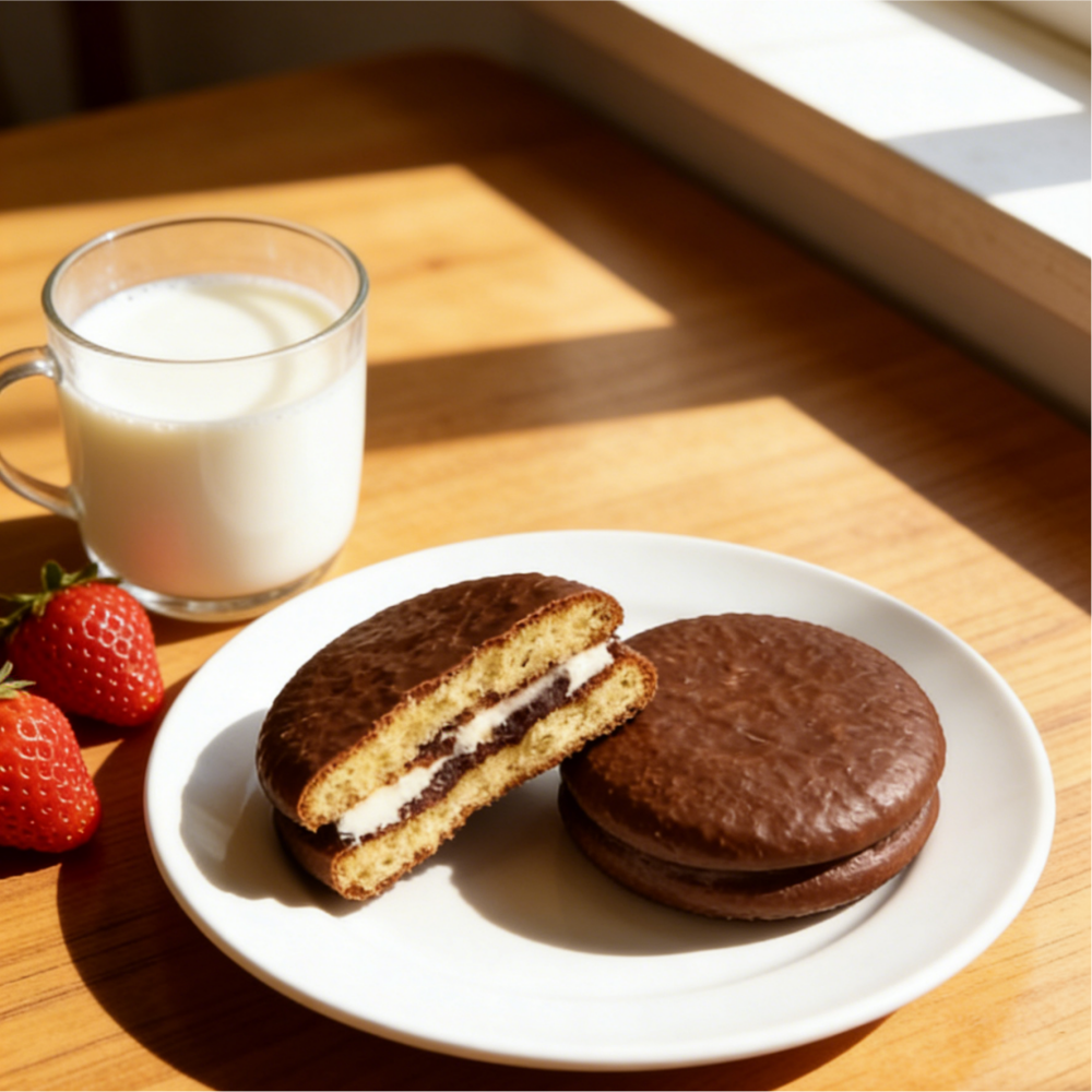 14.44oz/1bag(Includes 7 packages)Chocolate Flavored Pie，Christmas Gifts，Party Snacks