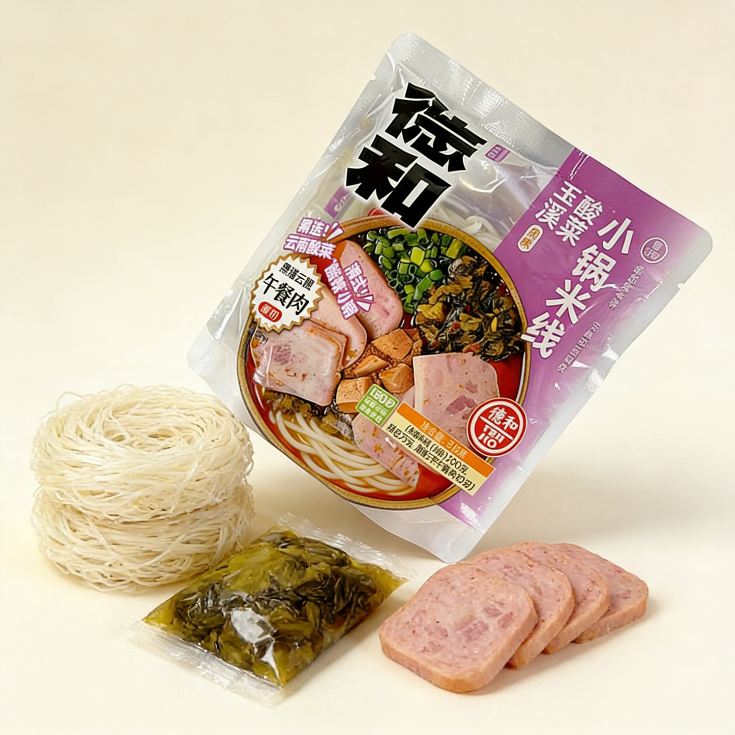 12.35oz，1Bag，Dehe Small Pot Rice Noodles，Christmas gifts