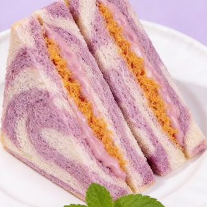 1.48LB/1bag(Includes 10 packages) Taro and Pork Floss Sandwich, for Breakfast On-the-Go, Lunch Box, and Unique Flavor Lovers