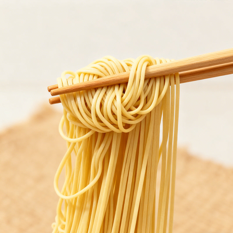 13.4oz（4 Packaging）A-SHA Garlic Soy Sauce Thin Noodles,Christmas Gifts，Party Snacks