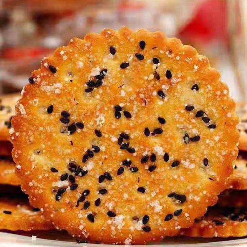 13.6oz/1Boxed(Includes 9packages) Black Sesame King Biscuits