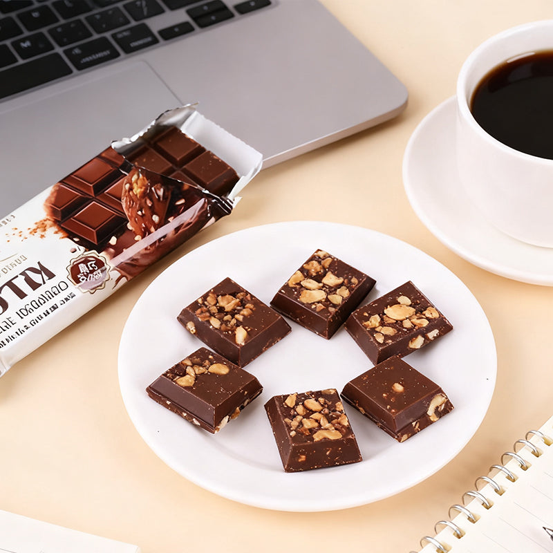 1.12LB(Includes 10 packages) Western Restaurant Nut Chocolate Silky Milk Flavor,Party Snacks