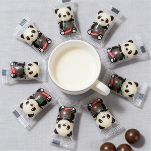 1.01LB/bag Share Panda-shaped Maltesers Chocolate Balls, Cute Panda-Shaped Chocolate Malt Balls with Crispy Centers, Fun & Crunchy, Perfect Shareable Treat for Parties, Gifts, and Chocolate Lovers of All Ages