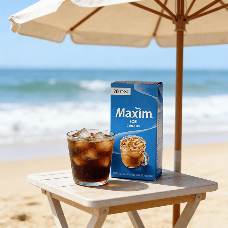 7.05 oz（1Boxed）Maxim ICE Coffee Mix（Ice coffee mix instant coffee）,Christmas Gifts