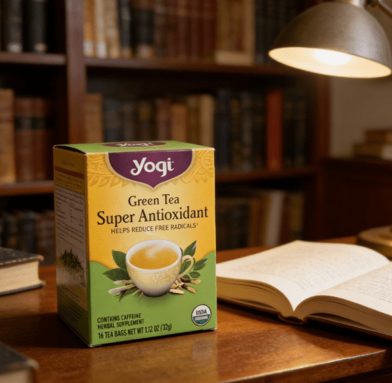 1.13 oz（1Boxed）Yogi Green Tea Super Antioxidant（Super Antioxidant Green Tea），Christmas Gifts，Christmas Snacks，New Year Snacks，Party Snacks