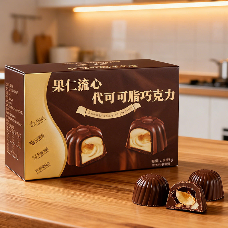 8.11oz/1boxed [Yipin Rabbit] Nutty-Filled Cocoa Butter Substitute Chocolate,Party Snacks