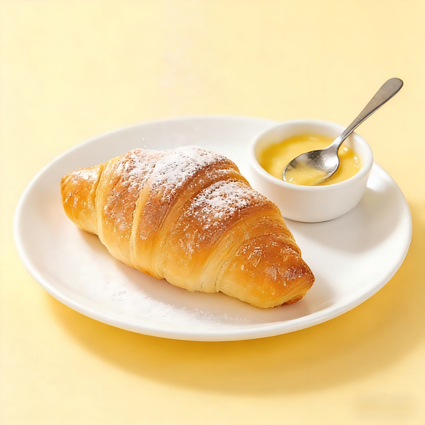 Filled Croissant,Flaky & Buttery Multi-Layered Pastry with Rich Cream Filling，12.06oz