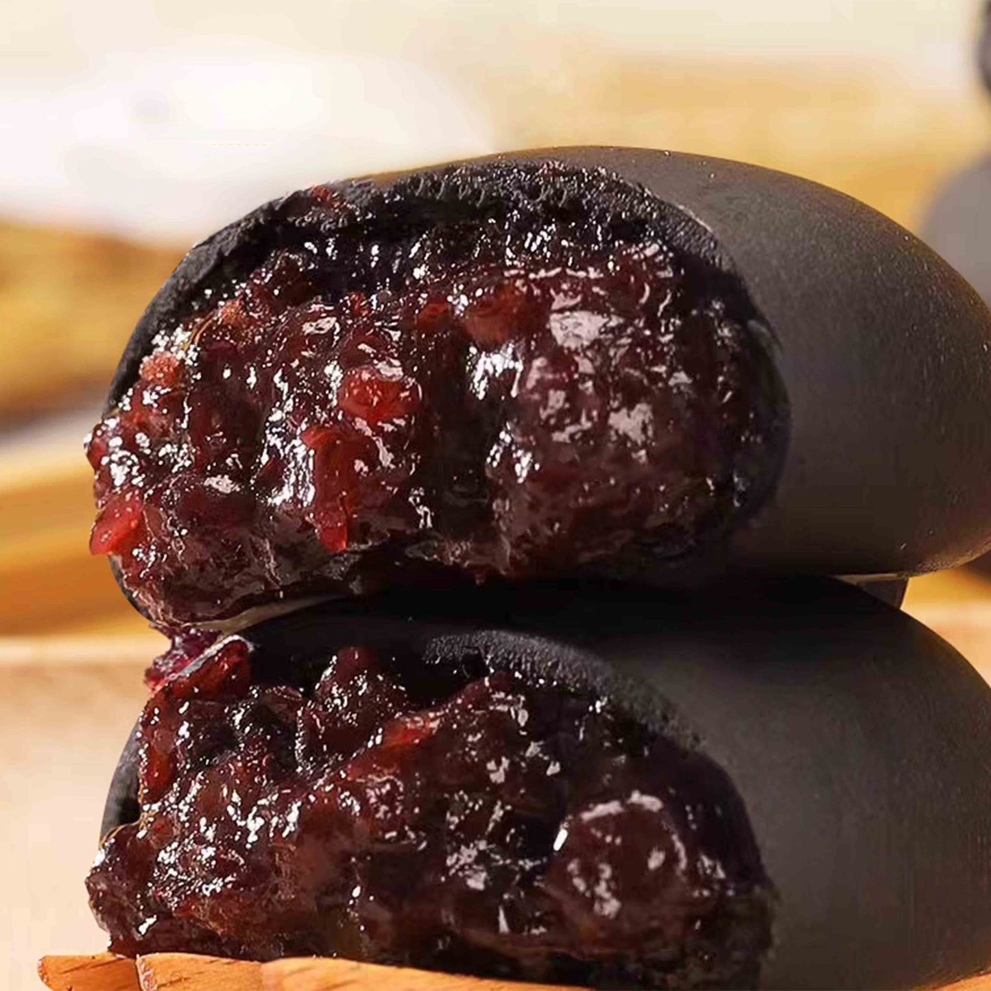 11.61oz/1 bag(Includes 12 packages) Five Black Mulberry Purple Rice Cake