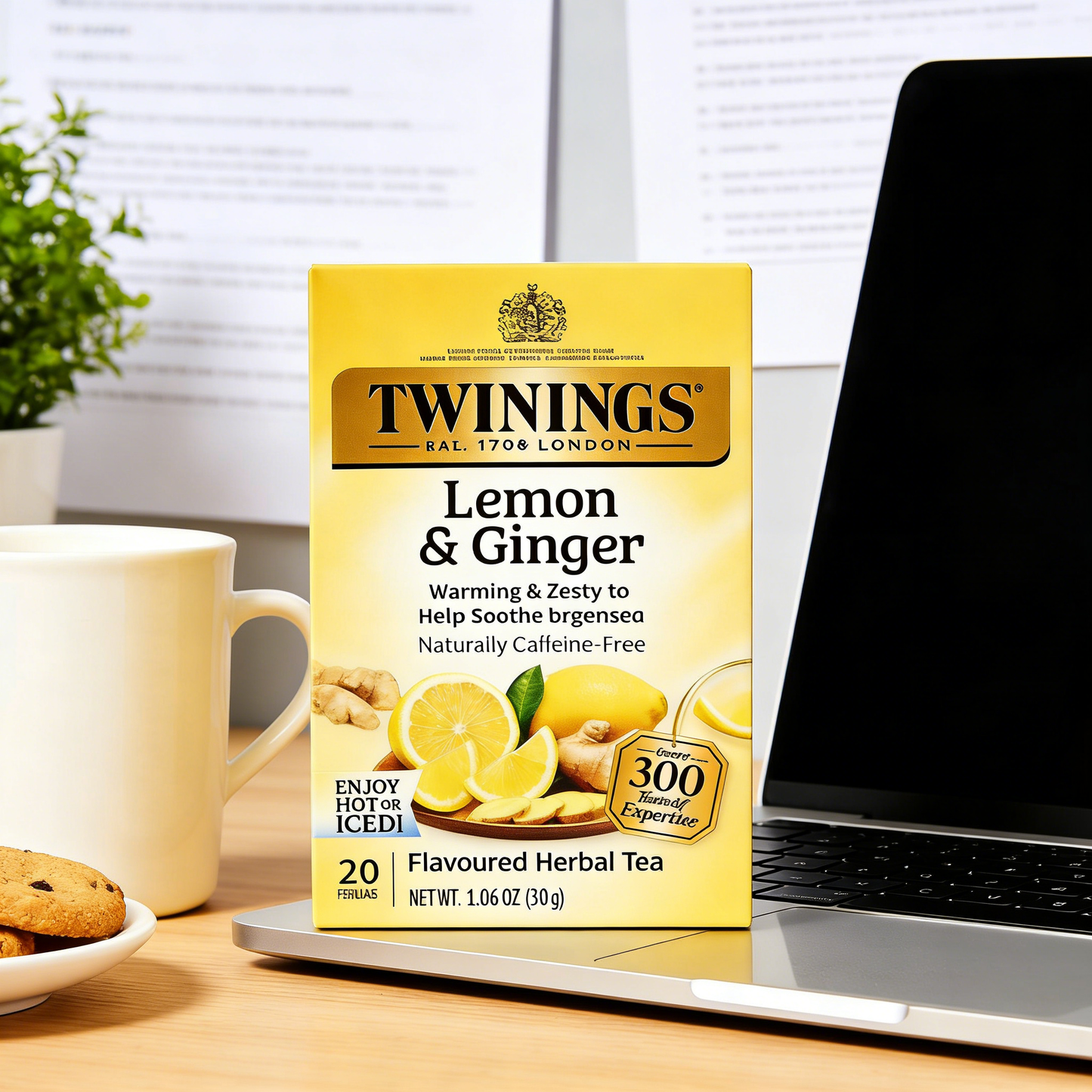 1.41oz，1Boxed，Twinings Honey Tree Citrus Orange Herbal Tea（20 Bag），Christmas gifts