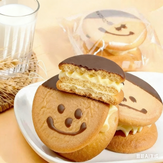 15.74oz/1bag Baby Face Cake,Chocolate Flavor