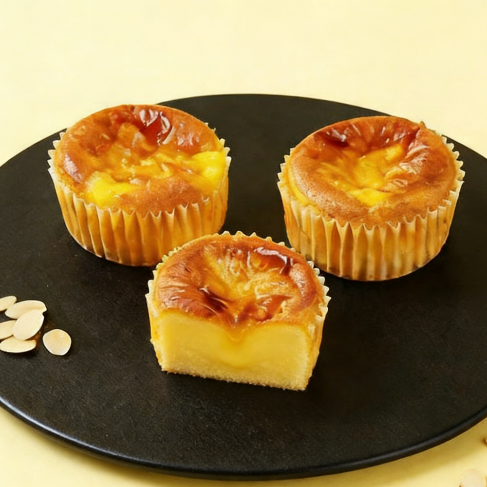 14.43oz/1bag Basque Cake Cheese Flavor,Caramelized Top & Gooey Center, Rich, Creamy & Irresistibly Decadent, Perfect Gourmet Dessert for Special Occasions