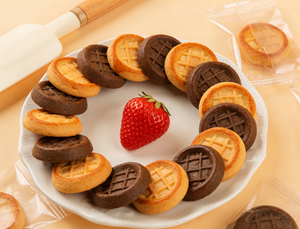 French-style Mini Cookies,Crispy & Buttery Bite-Sized Biscuits, Classic Vanilla Flavor,10.11oz