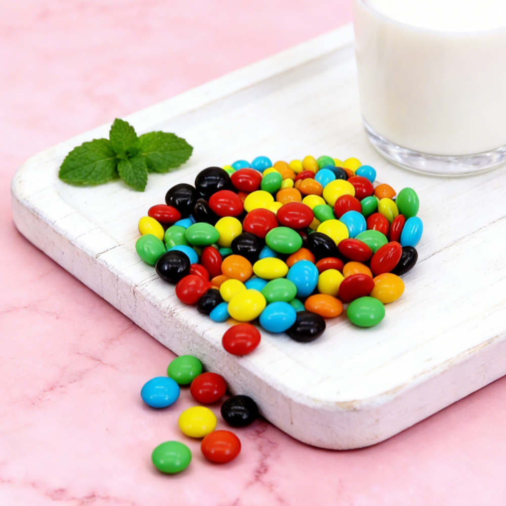 8.81oz/1bag Colorful Chocolate Beans,Party Snacks