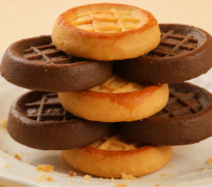French-style Mini Cookies,Crispy & Buttery Bite-Sized Biscuits, Classic Vanilla Flavor,10.11oz