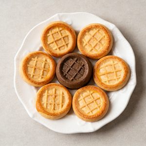 French-style Mini Cookies,Crispy & Buttery Bite-Sized Biscuits, Classic Vanilla Flavor,10.11oz
