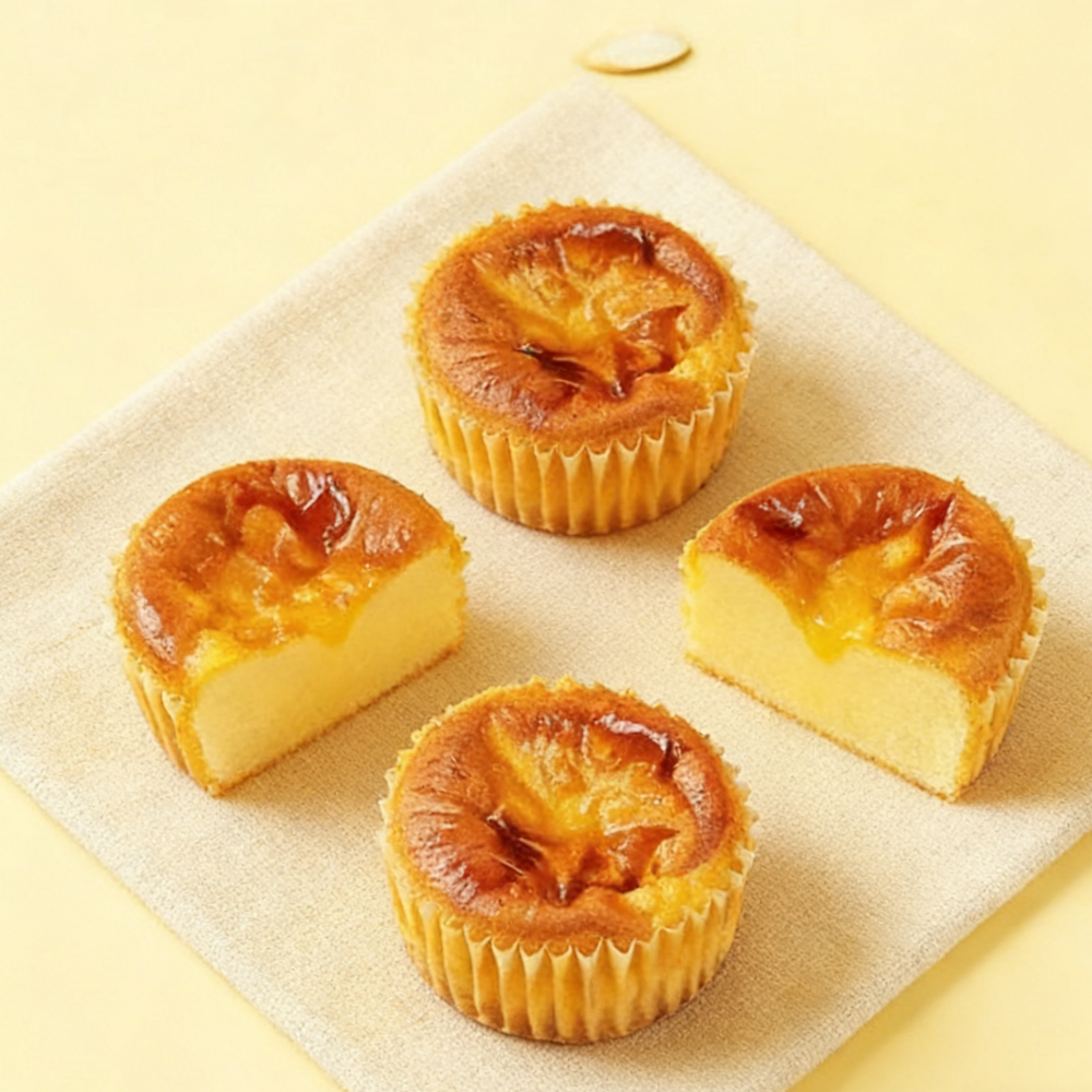 14.43oz/1bag Basque Cake Cheese Flavor,Caramelized Top & Gooey Center, Rich, Creamy & Irresistibly Decadent, Perfect Gourmet Dessert for Special Occasions