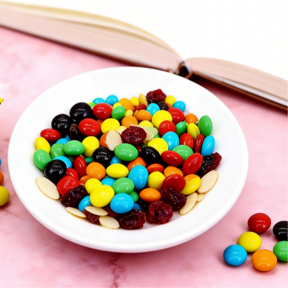 8.81oz/1bag Colorful Chocolate Beans,Party Snacks