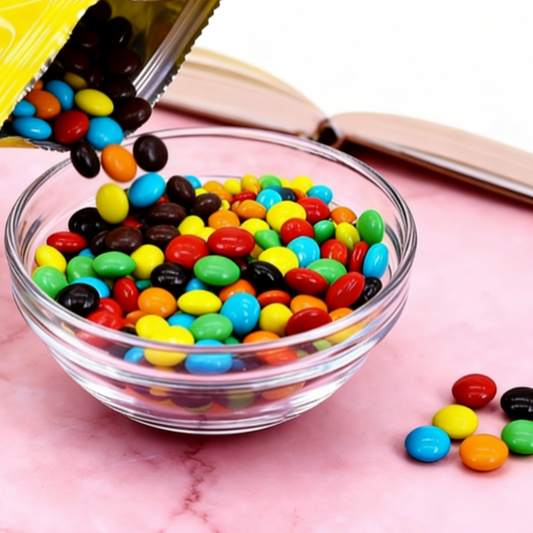 8.81oz/1bag Colorful Chocolate Beans,Party Snacks