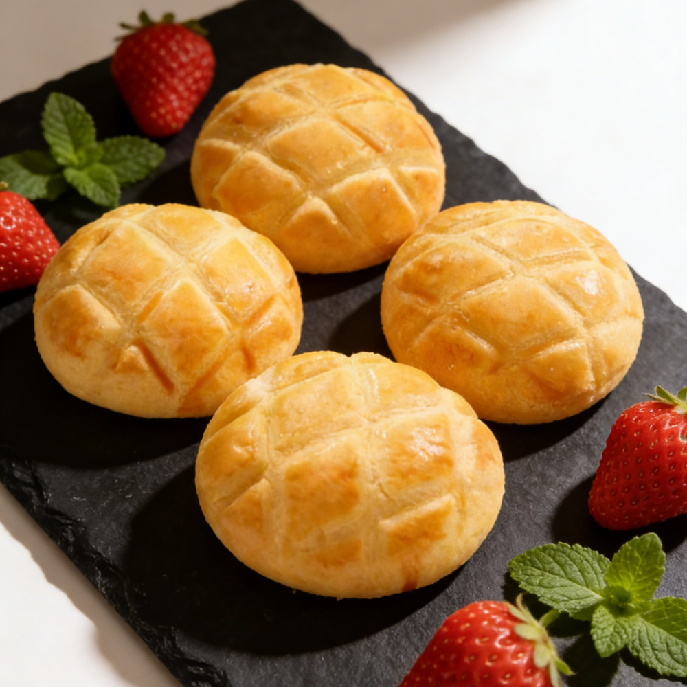 1.41LB/1bag(Includes 10 packages) [Dishifu] Pineapple Crisp Cake,Light & Flaky Crisp Cake Bursting with Pineapple Bits, Naturally Sweet & Tangy, Individually Wrapped for a Refreshing Snack or Tea Pairing