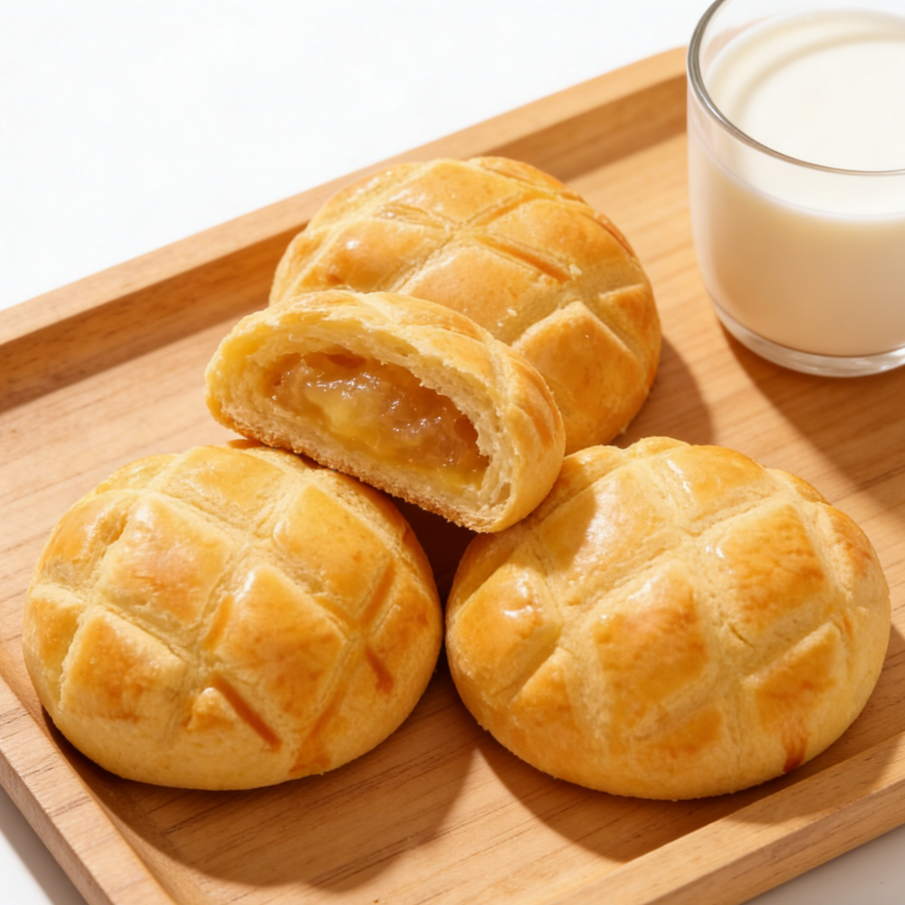 1.41LB/1bag(Includes 10 packages) [Dishifu] Pineapple Crisp Cake,Light & Flaky Crisp Cake Bursting with Pineapple Bits, Naturally Sweet & Tangy, Individually Wrapped for a Refreshing Snack or Tea Pairing