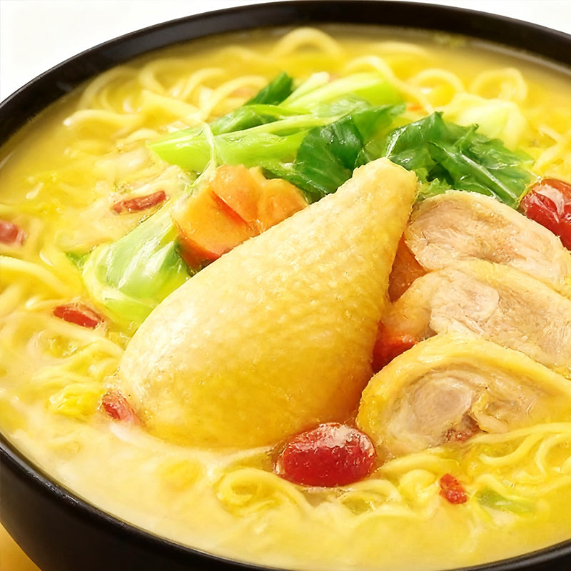 1.21lb（5Packaging）White Elephant Old Mother Chicken Noodle Soup,Christmas Gifts，Christmas Snacks，New Year Snacks，Party Snacks