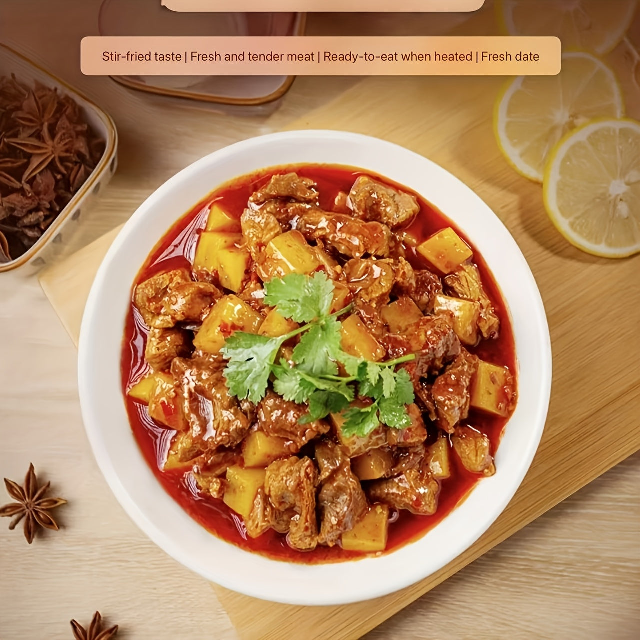 [Hi] Heated and ready to eat,Tomato Beef Brisket/Curry Beef/Beef Stew with Potatoes,Three flavors