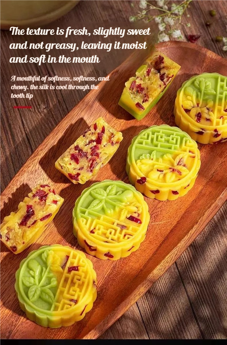 11.09oz(Includes ten packages) Cranberry flavor smoothie Bean paste cake,Party Snacks