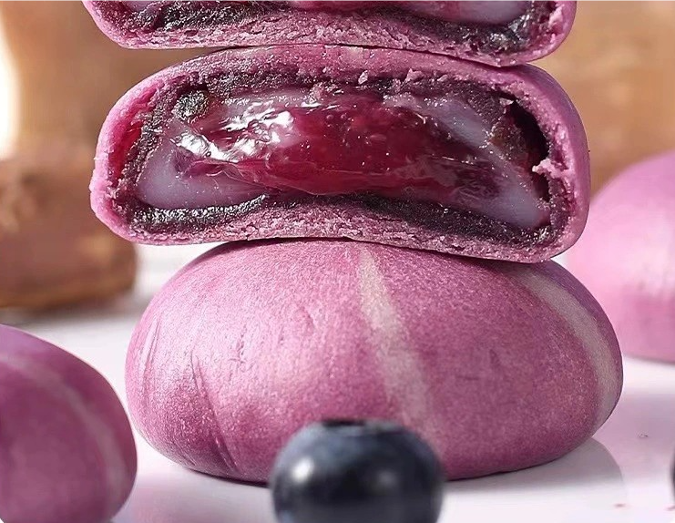 1.23LB/1bag Yam and Blueberry Flowing Heart Cake