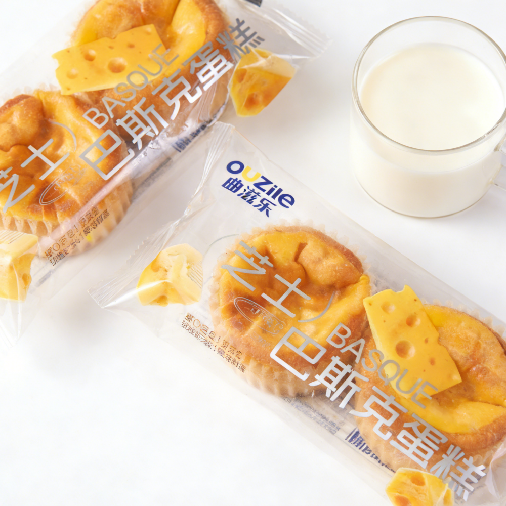 14.43oz/1bag Basque Cake Cheese Flavor,Caramelized Top & Gooey Center, Rich, Creamy & Irresistibly Decadent, Perfect Gourmet Dessert for Special Occasions