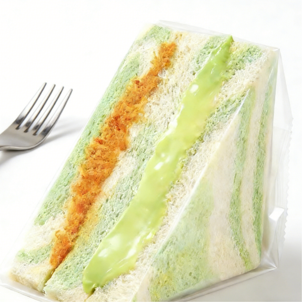 1.48LB/1bag(Includes 10 packages) Avocado and Meat Floss Sandwich,Soft Bread with Creamy Avocado Spread & Savory Pork Floss, Unique Creamy & Savory Combo, Wholesome Snack for Breakfast or Anytime