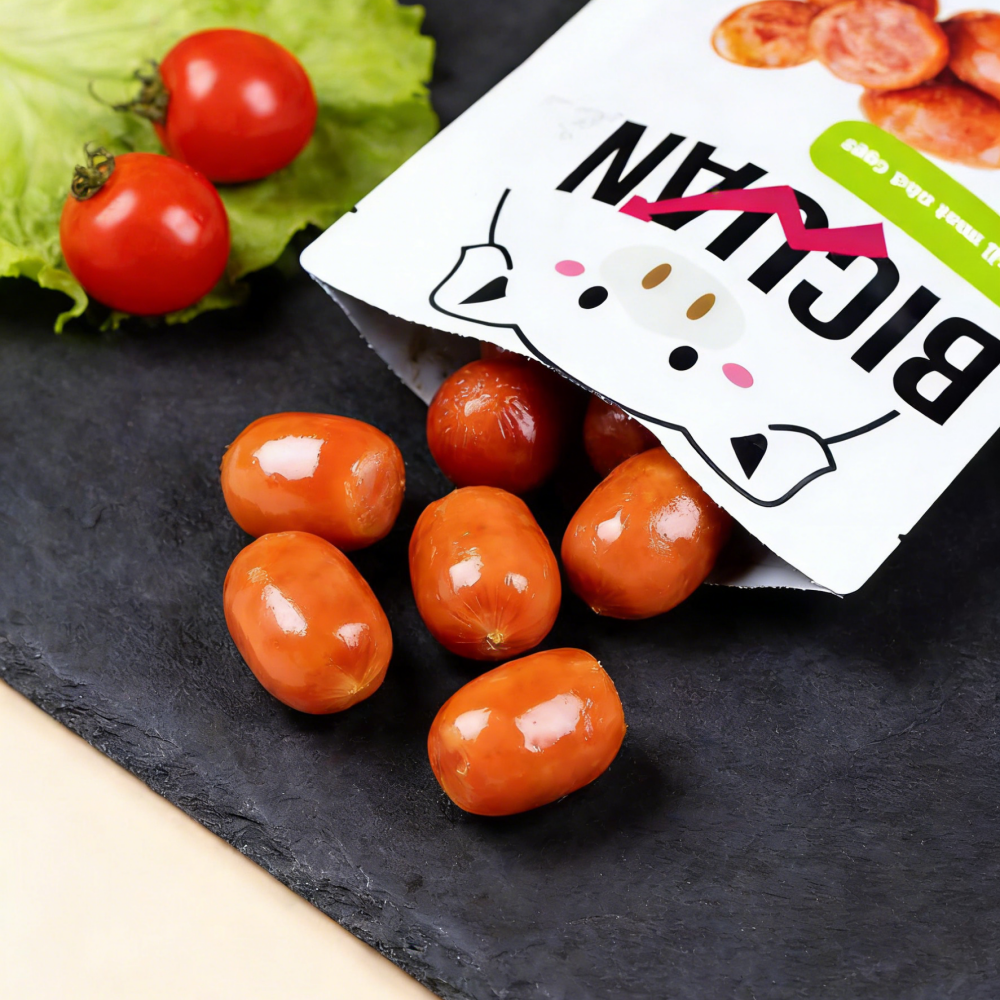 3.98oz/1bag Charcoal Grilled Small Meat Egg,Chewy & Flavorful, Ready-to-Eat Protein Snack for On-the-Go or Beer Pairing