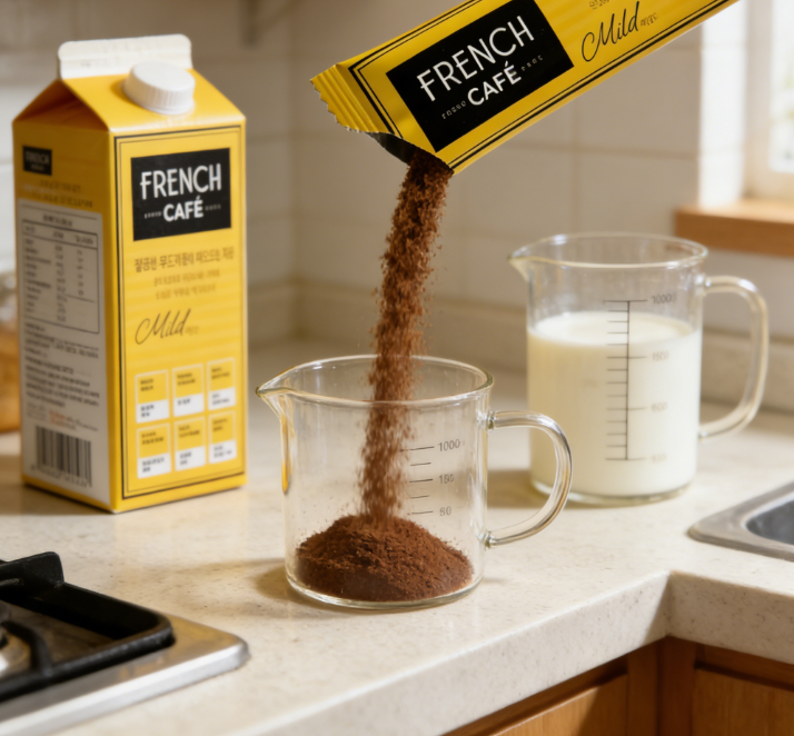 7.83 oz（1Boxed）South Korea, Nanyang French Cafe（Furanchi）Mild Flavored 3-in-1 Instant Coffee，Christmas Gifts，Christmas Snacks，New Year Snacks，Party Snacks