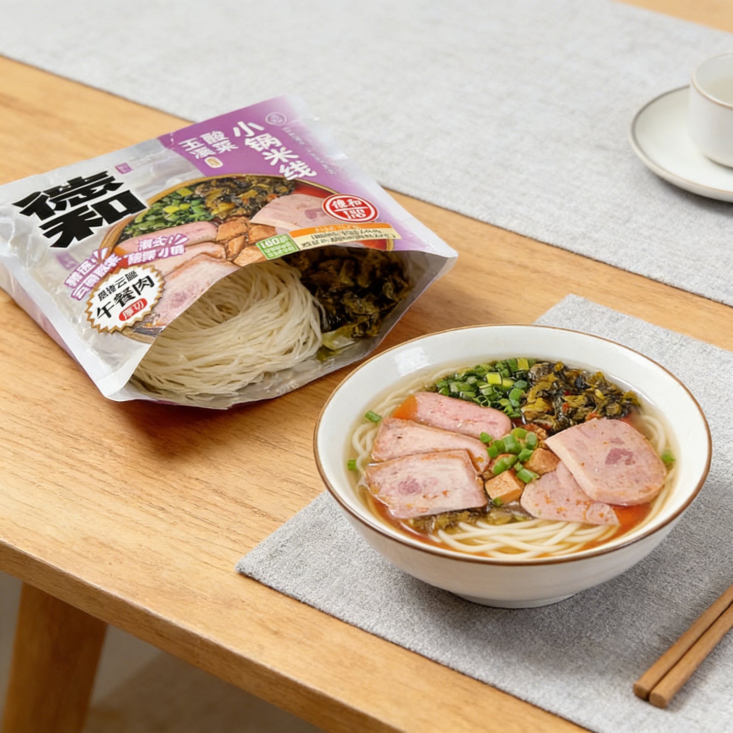 12.35oz，1Bag，Dehe Small Pot Rice Noodles，Christmas gifts