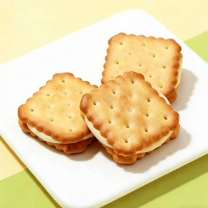 Lemon Flavor Sandwich Cookies,Crispy Biscuits with Zesty Lemon Cream Filling