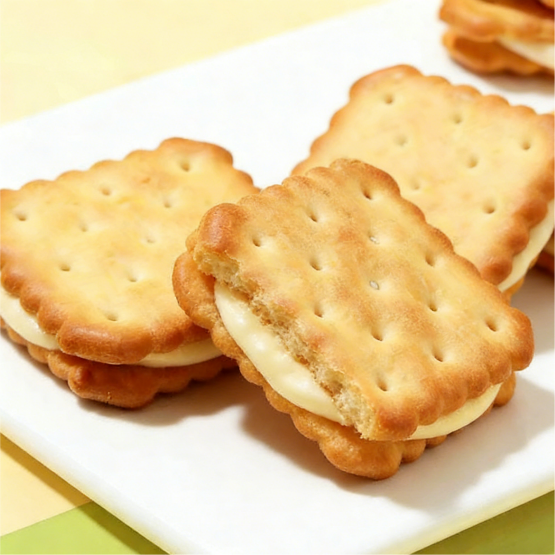 [Yongdeli] Lemon Flavor Sandwich Cookies,Crispy Biscuits with Zesty Lemon Cream Filling, Irresistibly Tangy & Sweet, Perfect for Tea Time, Gifts, or a Refreshing Treat