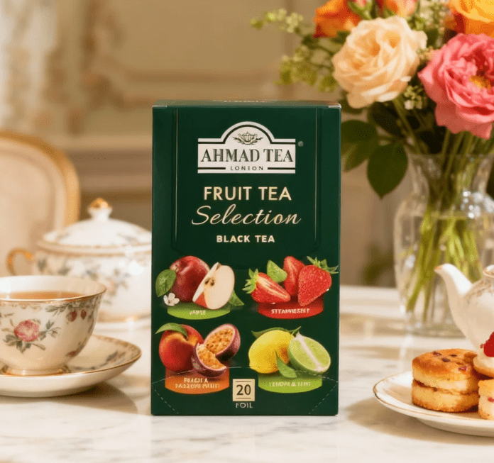 1.41 oz（1Boxed）AHMAD TEA（Yaman Tea）Fruit Tea Selection Fruity Black Tea Bags，Christmas Gifts，Christmas Snacks，New Year Snacks，Party Snacks