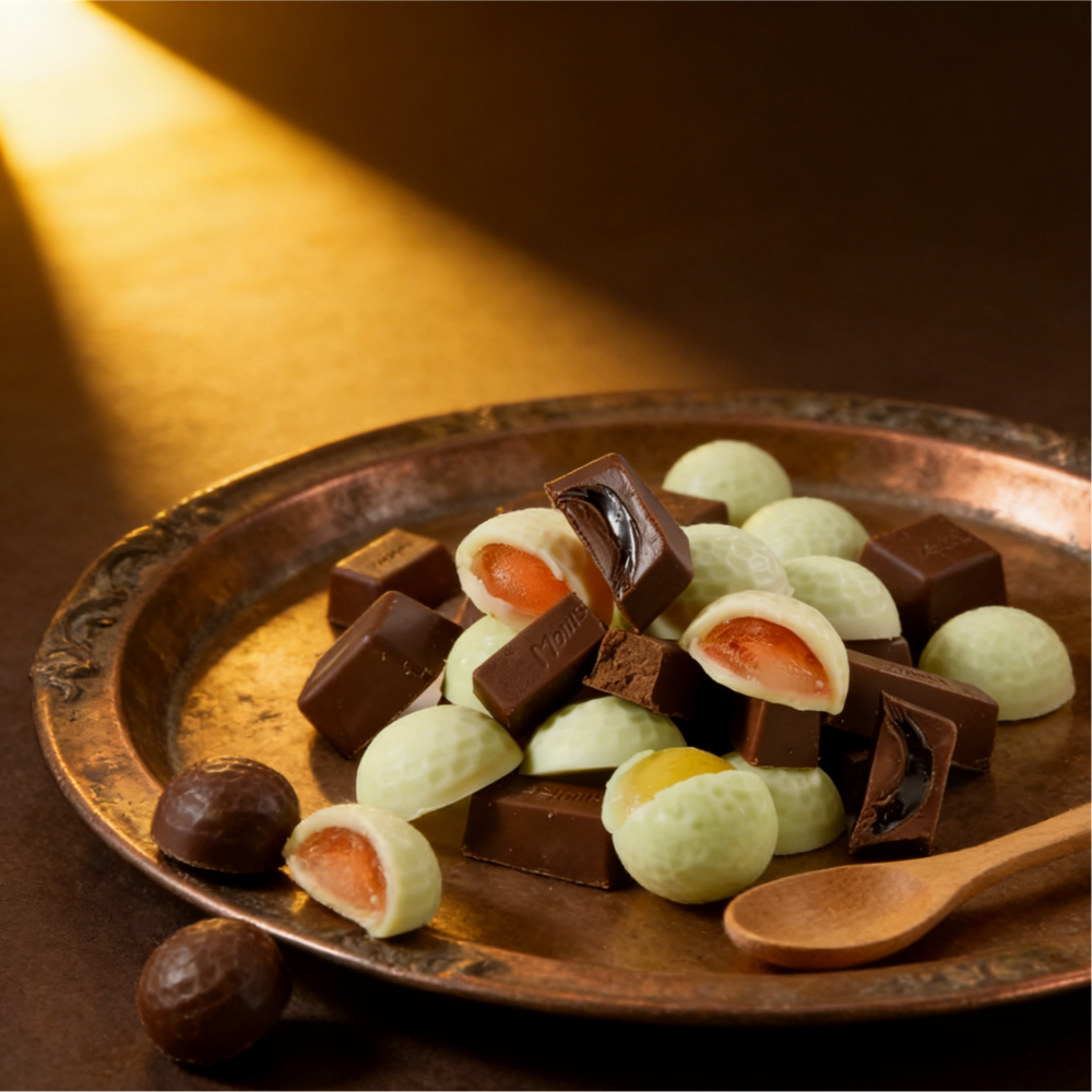 7.76oz/1bag [Gezhongshuang]Mon Lisa Substitute Cocoa Butter Chocolate,Premium Chocolate Alternative with Cocoa Butter, Smooth Melting & Rich Flavor, Perfect for Baking, Gifting, or Dairy-Free Indulgence