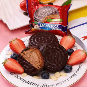 14.02oz/Peanut Hazelnut Flavor Chocolate Cookies,Crispy Wafers Layered with Rich Peanut & Hazelnut Cream, Irresistibly Nutty & Crunchy, Perfect Snack for Energy Boost, Coffee Break, or Sharing