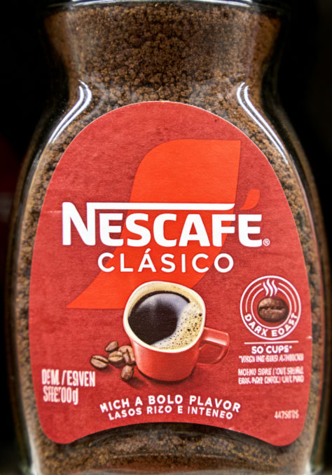 10.50oz(1Bottled)Nestle Nescafe Clasico Instant Black Coffee（Dark Roast),Christmas Gifts，Party Snacks