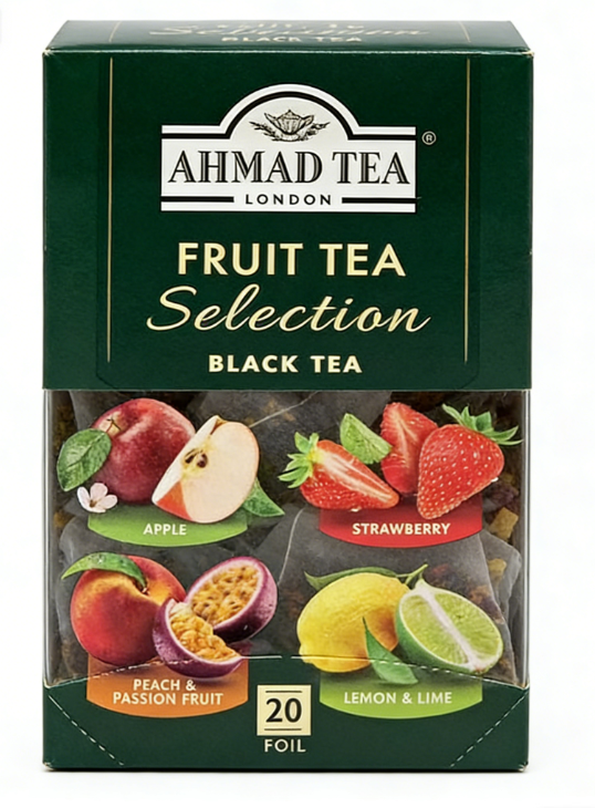 1.41 oz（1Boxed）AHMAD TEA（Yaman Tea）Fruit Tea Selection Fruity Black Tea Bags，Christmas Gifts，Christmas Snacks，New Year Snacks，Party Snacks