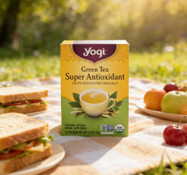 1.13 oz（1Boxed）Yogi Green Tea Super Antioxidant（Super Antioxidant Green Tea），Christmas Gifts，Christmas Snacks，New Year Snacks，Party Snacks