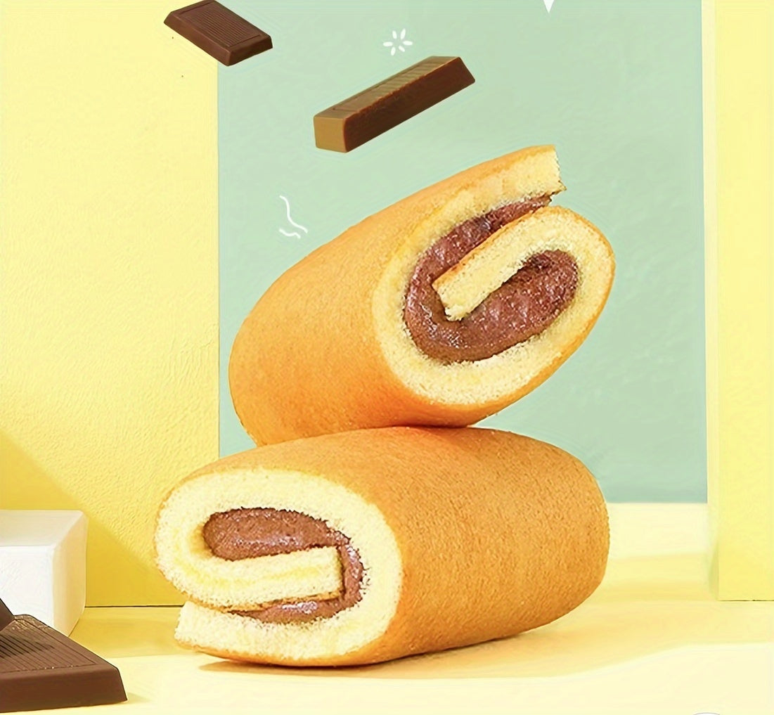 6.35oz/pack (include 8 smal bags)Dali Garden Swiss Roll，Individually packaged Swiss rolls，Three flavors